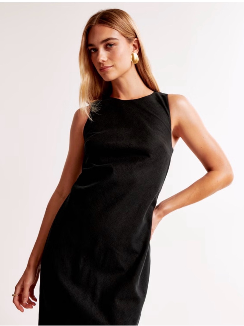 NWT Abercrombie High Neck Linen Dress XLT
